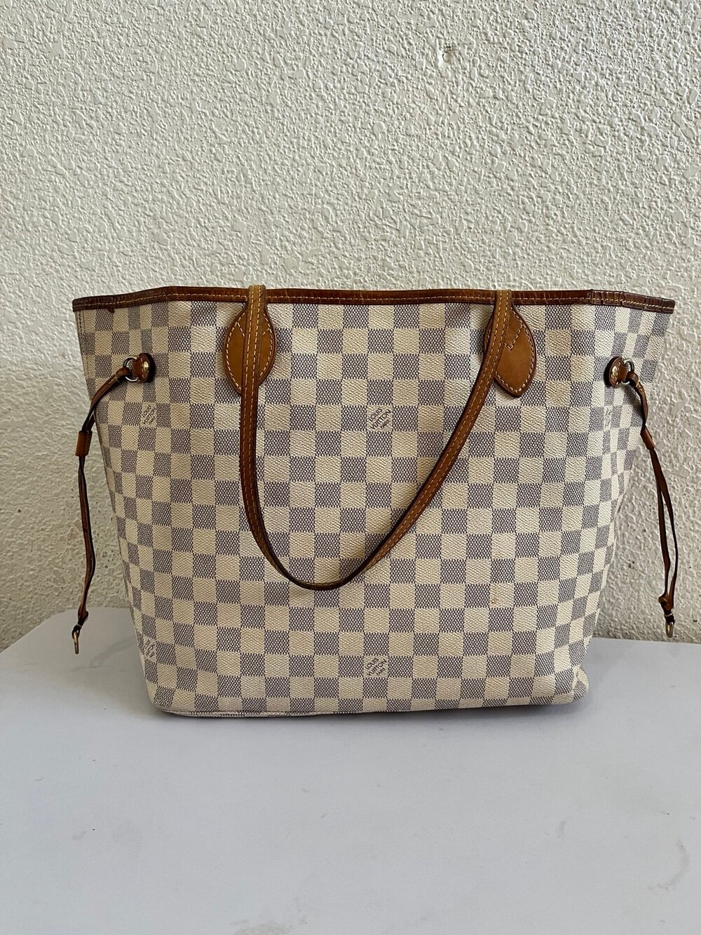 Louis Vuitton Neverfull MM Damier Azur tote bag